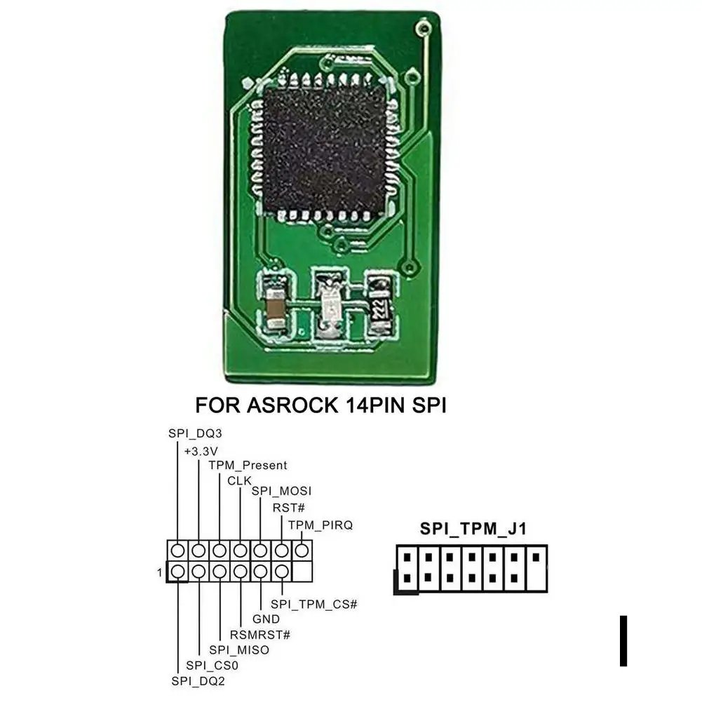 For Asrock 14Pin SPI