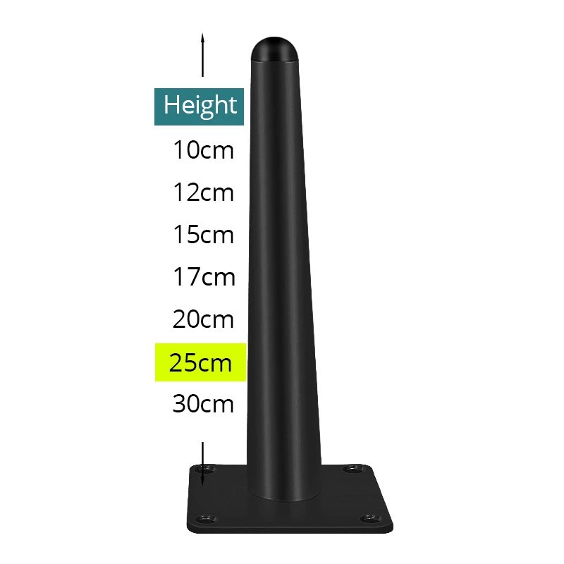 Black Vertical 25cm