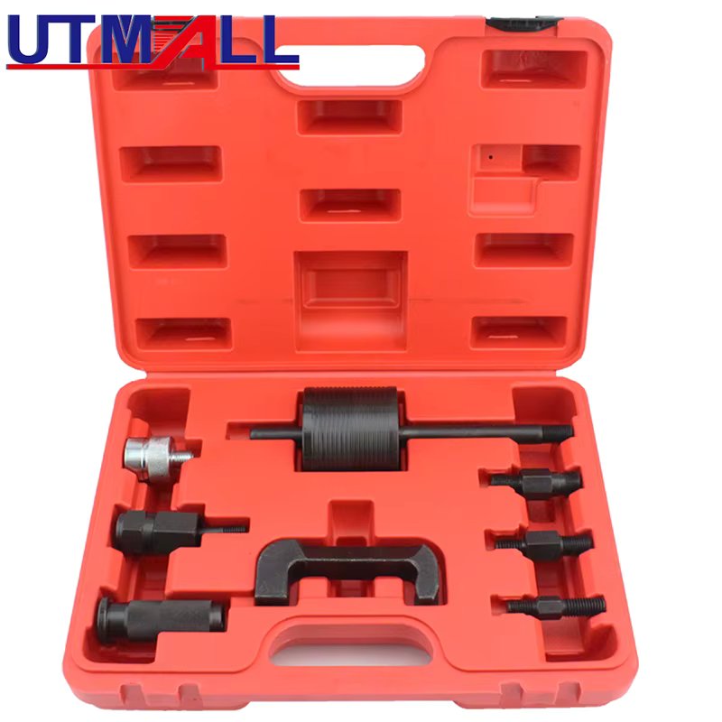 Diesel Common Rail injector Remover Puller Extractor Set Slide Hammer 9pc Tool for CDI 611 612 612 646 647 648 Diesel Engine