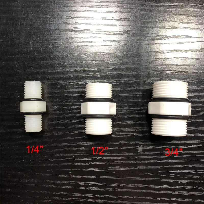 1pc 1/4" 1/2" 3/4" BSP Male Thread With Seal O-RING POM Aquarium Reverse Osmosis Connector Fitting RO Water Dispenser
