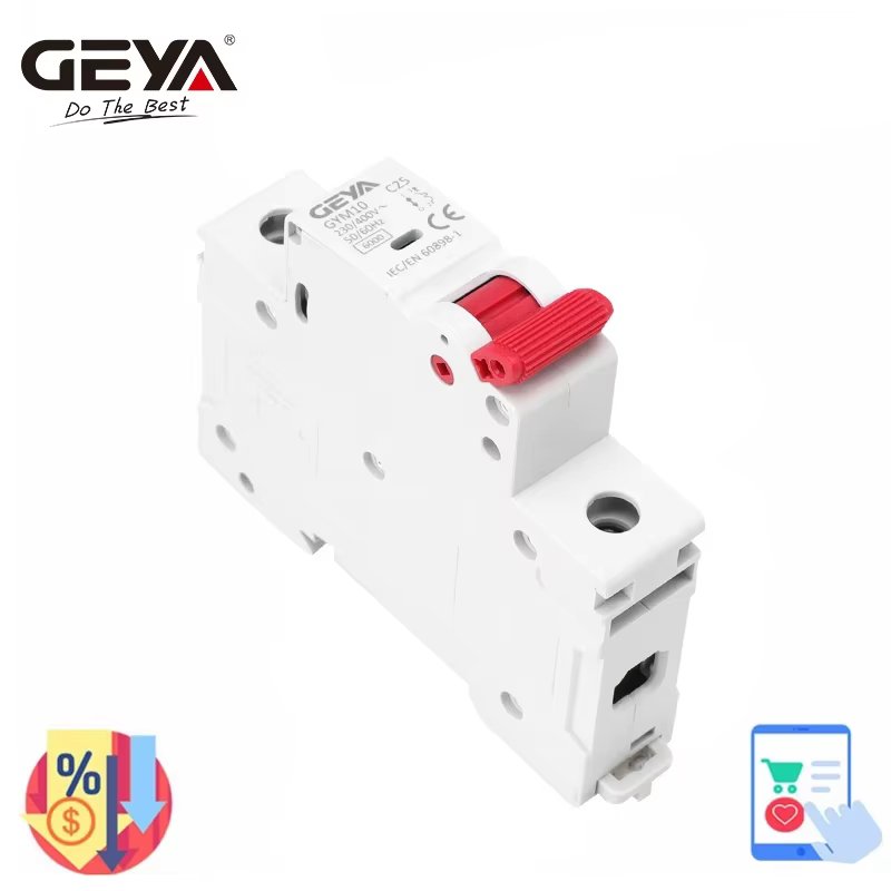 GEYA GYM10 1P 6KA AC MCB Din Rail 220V 400V Mini Circuit Breaker 6A-63A Factory Direct Manufacturer CE CB Approved