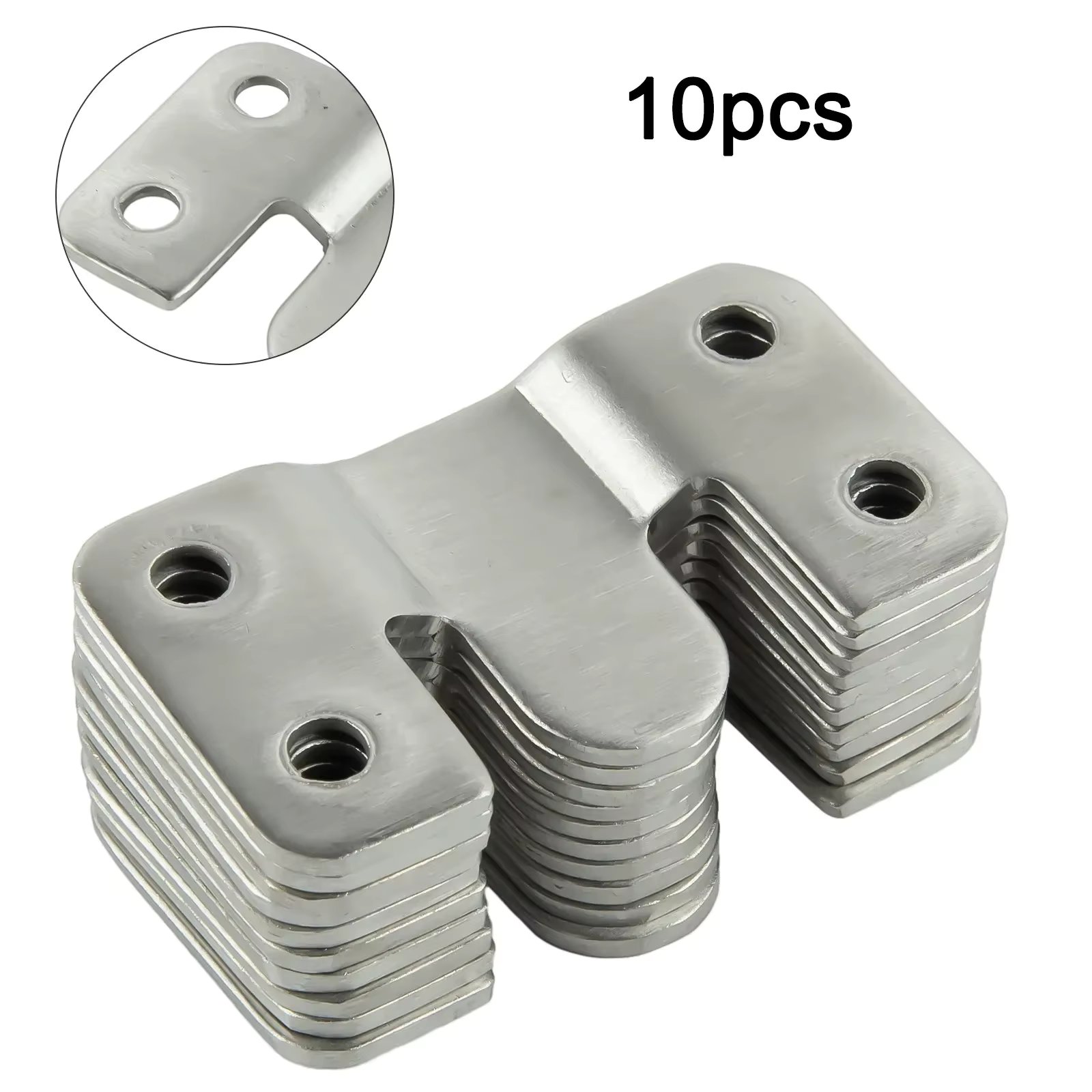 10pcs Stainless Steel Hanging Buckle Insert Picture Frame Mirror Frame Hanging Picture Buckle Bed Mirror Picture Frame Buckle
