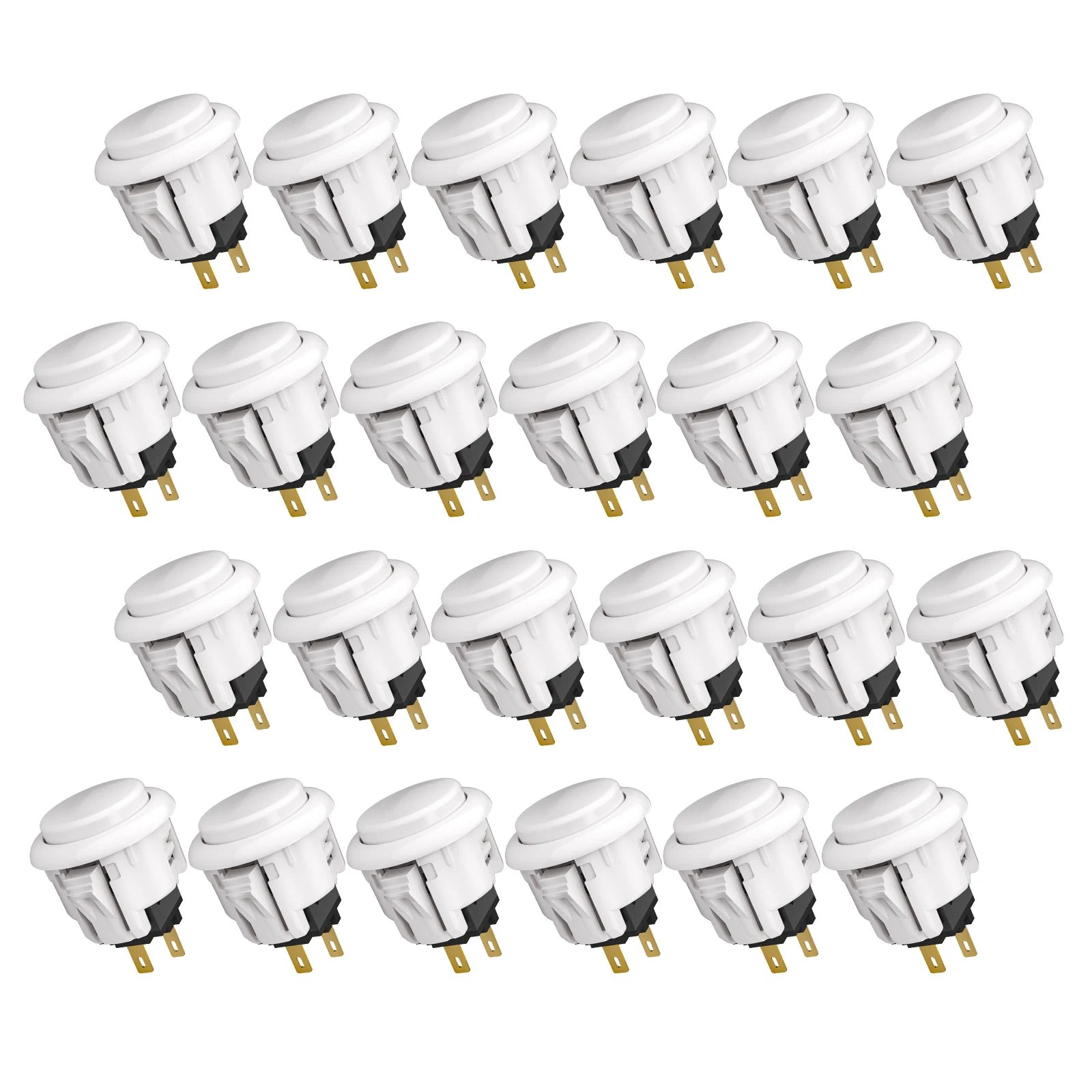 24mm White 24 Pcs