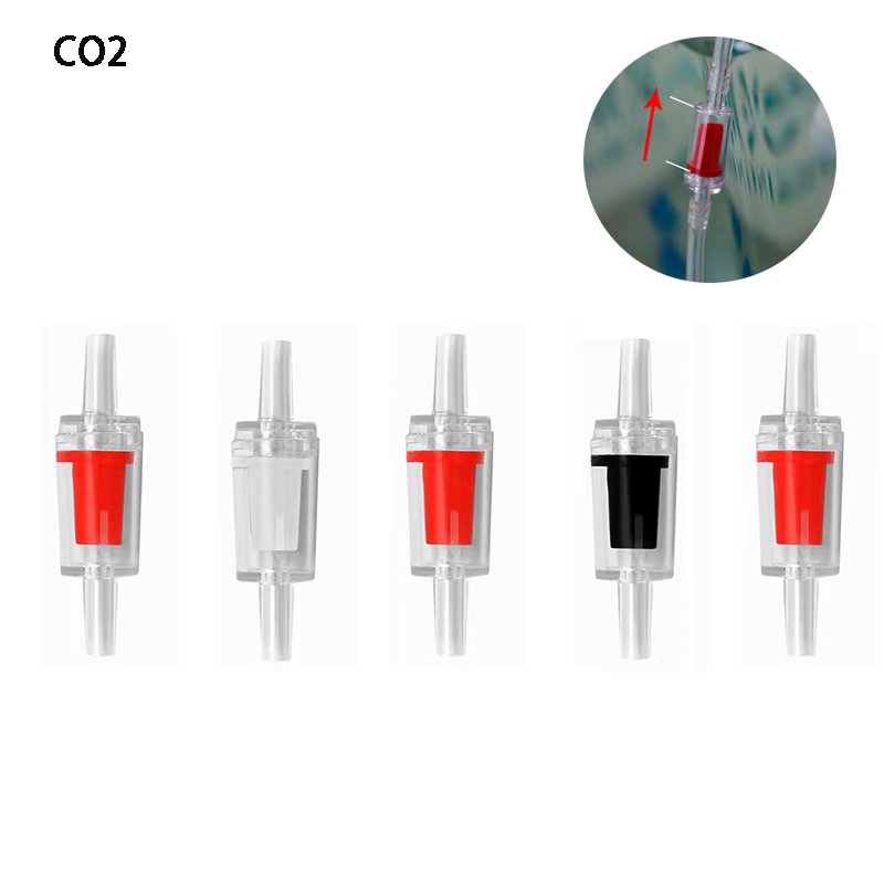 5 pcsPlastic check valve for CO2 equipment4X6mm aquarium water valve to the CO2 system diffuser carbon dioxide tank check water