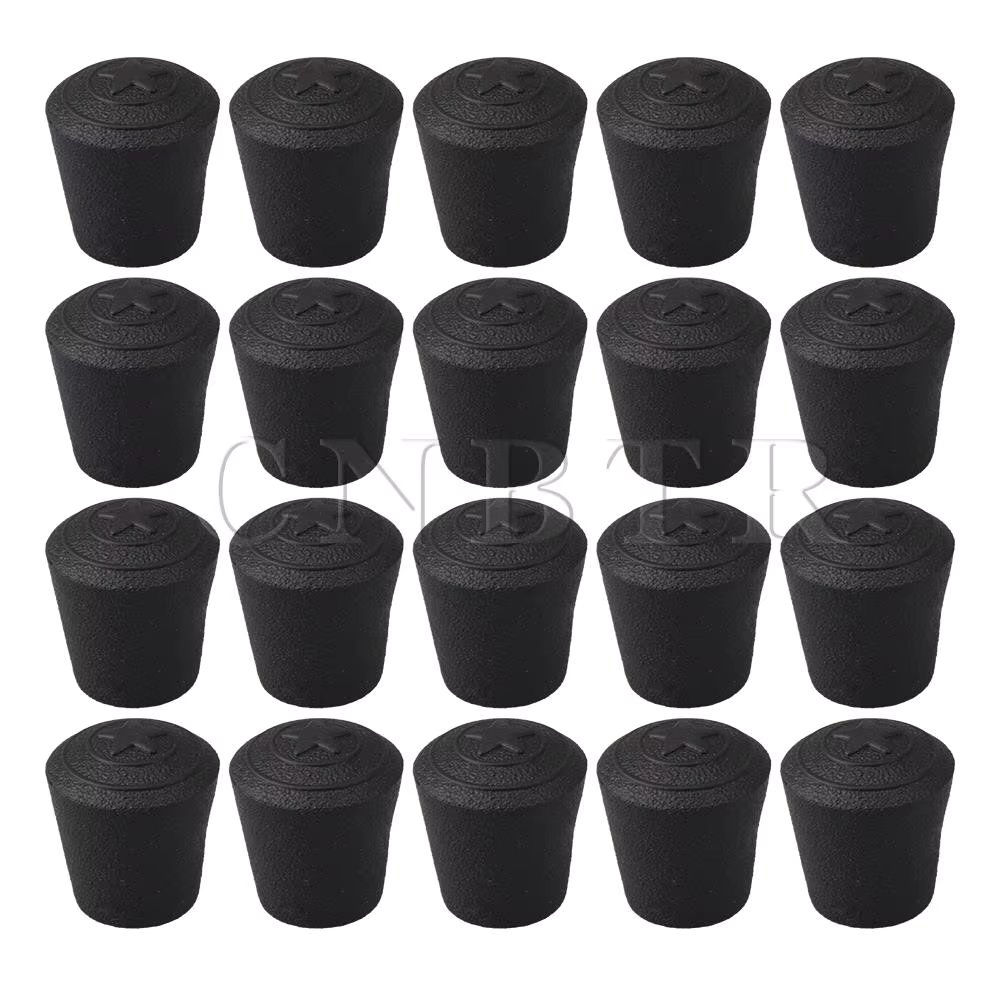 CNBTR 20PCS Arc Type Inner Dia 10mm Anti-Slip Synthetic Rubber Table Chair Leg Tips Caps
