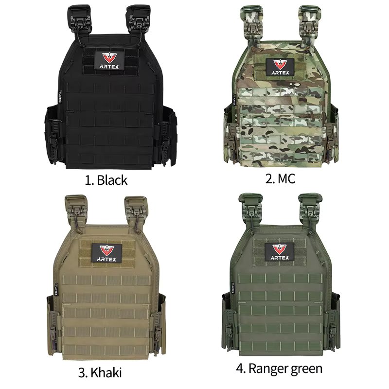 ARTEX Plate Carrier Tactical Vest 1000D polyester New Quick Release System Combat Vests Paintball Airsoft Gear Chaleco Tactico