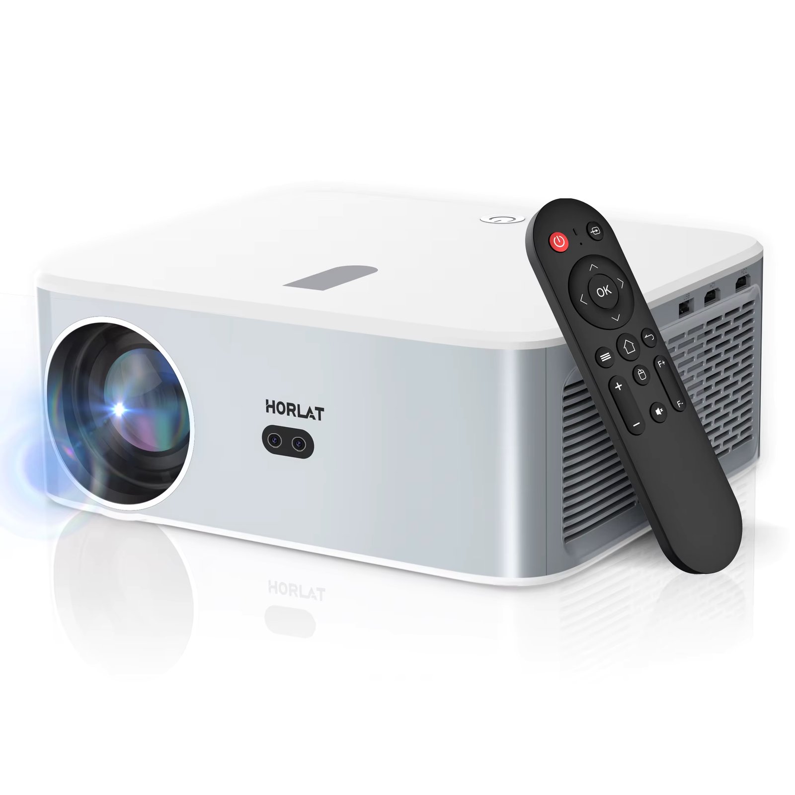 HORLAT 21000Lumens Android 4K Projector LED Beamer Full HD 1080P Video Home Theater Keystone 5G WiFi Portable Proyector