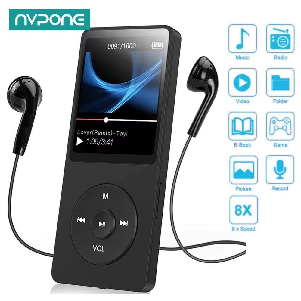 Bluetooth MP4 MP3 Lossless Music Player TFT LCD Display Walkman E-book Support TF Card Audio Recorder lossless sound MP3 player