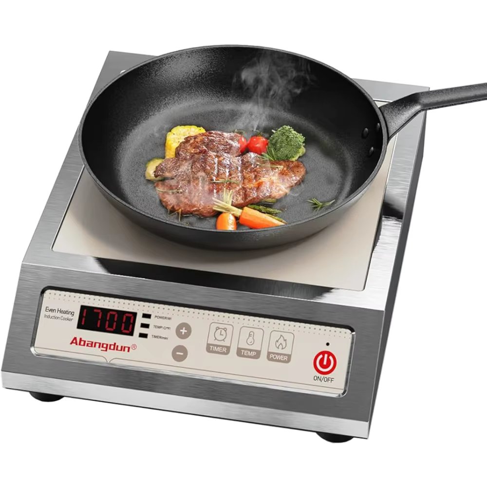 Countertop Induction Burners 9" Coil Induction Cooker Hotplate 1700W/120V Electric Stove for Cooking
