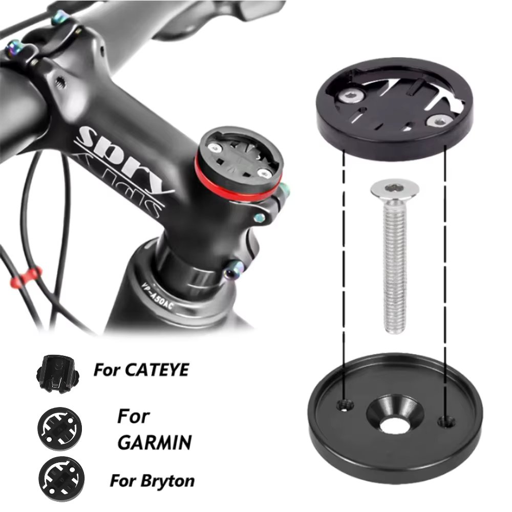 New MTB Road Bike Computer Holder Stem for Garmin Bryton 28.6mm Top Cap Bicycle Stopwatch GPS Speedometer Mount Bracket Support