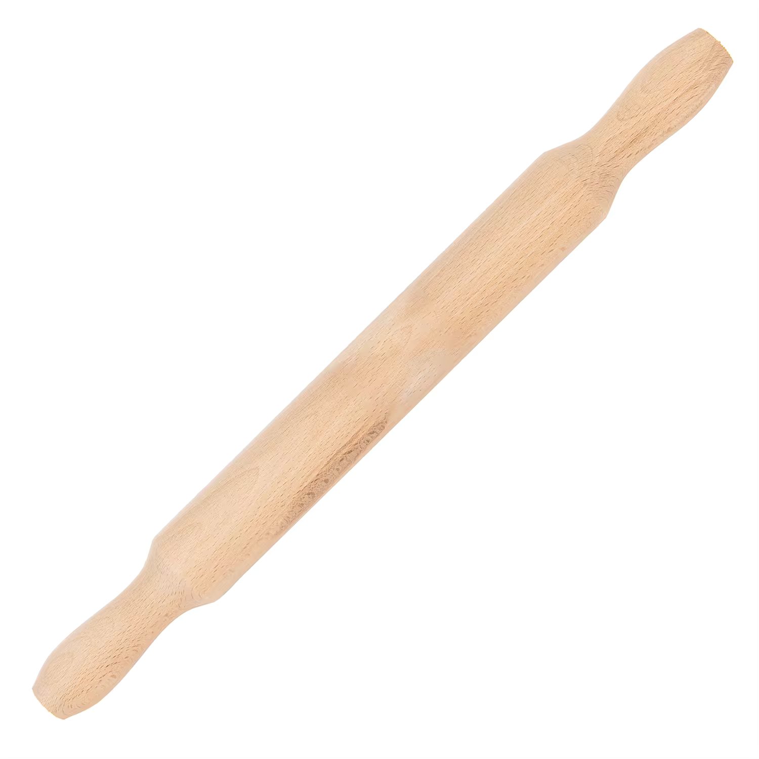 CM-Natural wood roller for kneeling. Large size: 47x5x5 cm. Diameter of 5 cm. Ideal for making bread, Pizza, Pasta and biscuits. Smooth and polished surface, resistant, easy to clean and store.