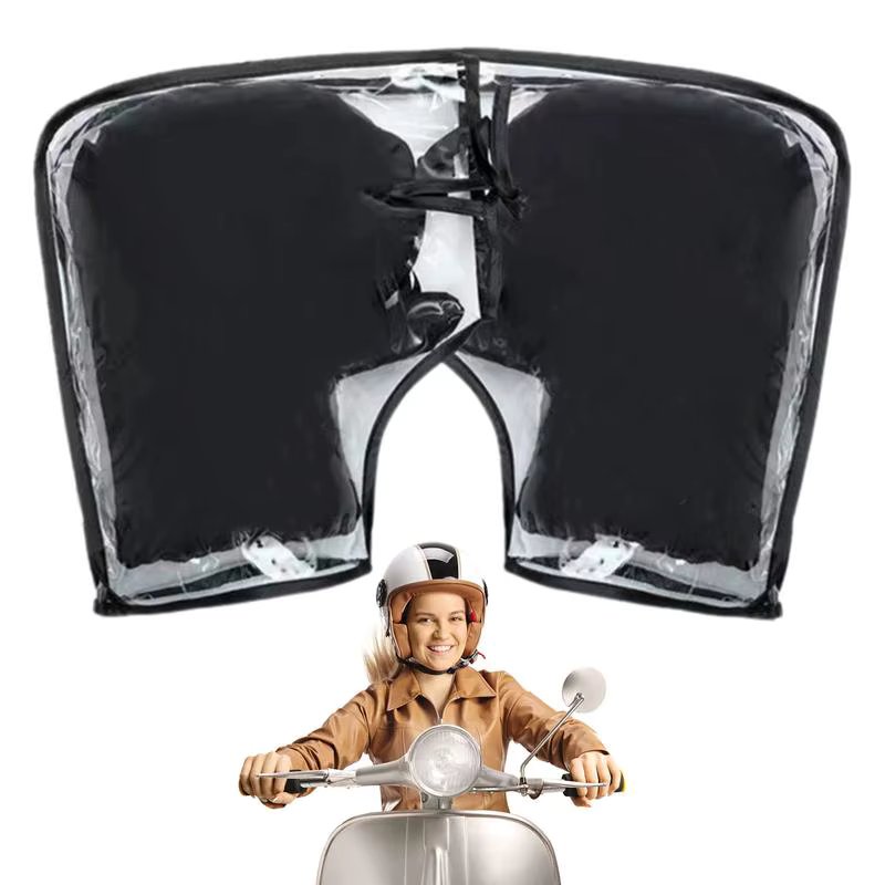 winter riding motorcycle Handle Cover waterproof rain cover Transparent Handlebar Mittens Scooter Hand Muffs Warm Gloves case