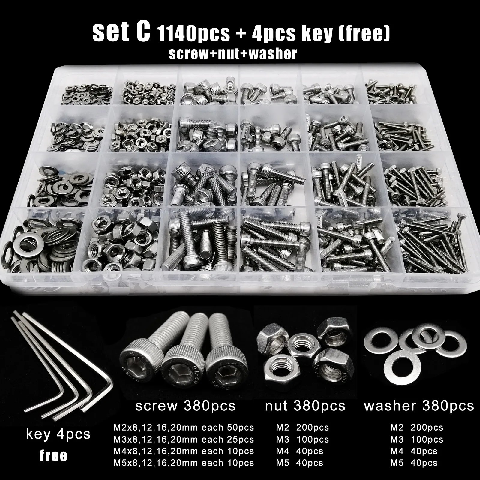 set C 1140pcs