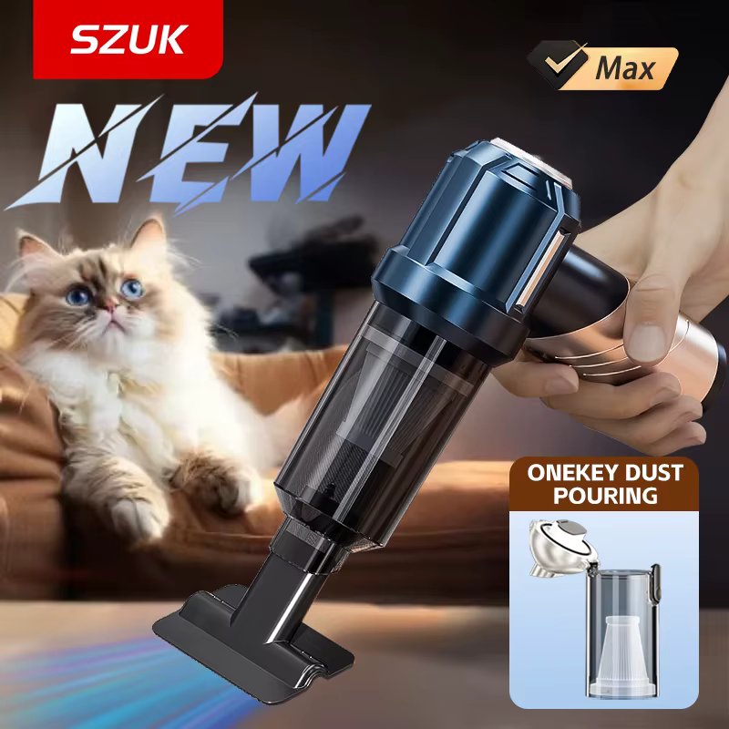 SZUK NEW 998000PA Car Vacuum Cleaner Portable Handheld Wireless Strong Suction Car Cleaner Cleaning Machine Mini Vacuum Cleaner