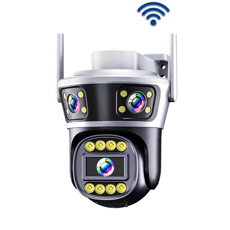 Linook YOOSEE,Three lens,12MP,wireless WiFi camera,optical zoom,closed-circuit television camera,IP security protection camera