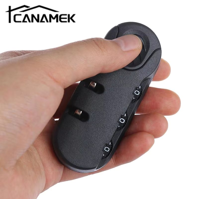 3 Digit Combination Padlock Accessories For Bags Lock Luggage Suitcase Travel Bag Code Lock Black Combination Lock 