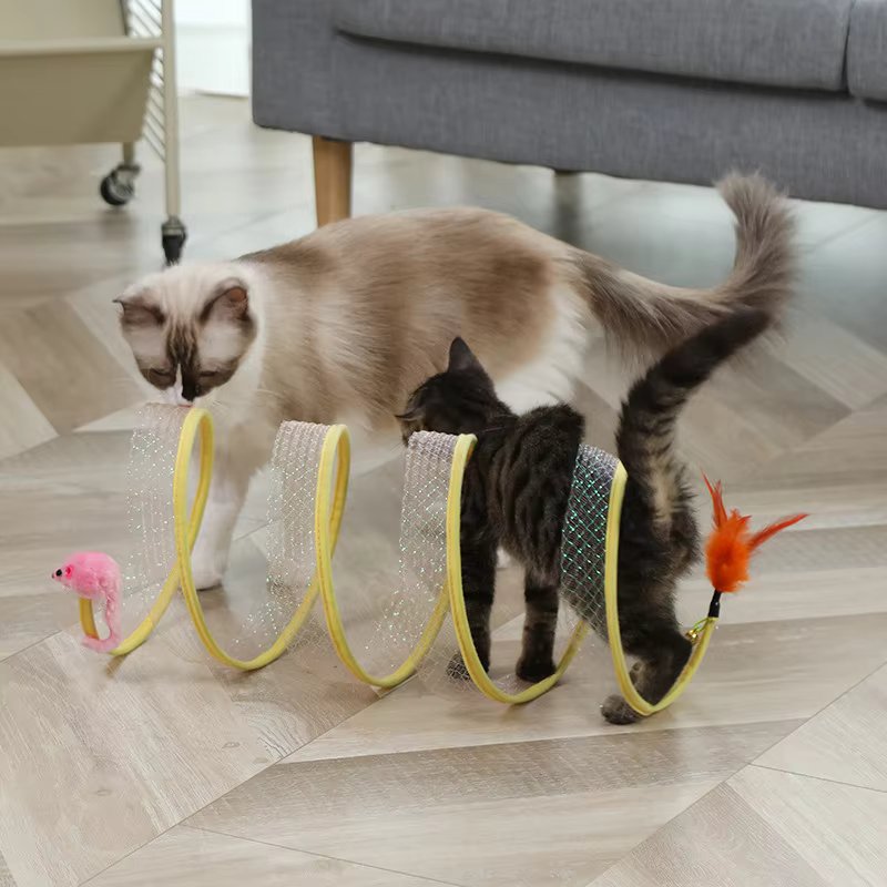 Cat Folding S Type Tunnel Toy