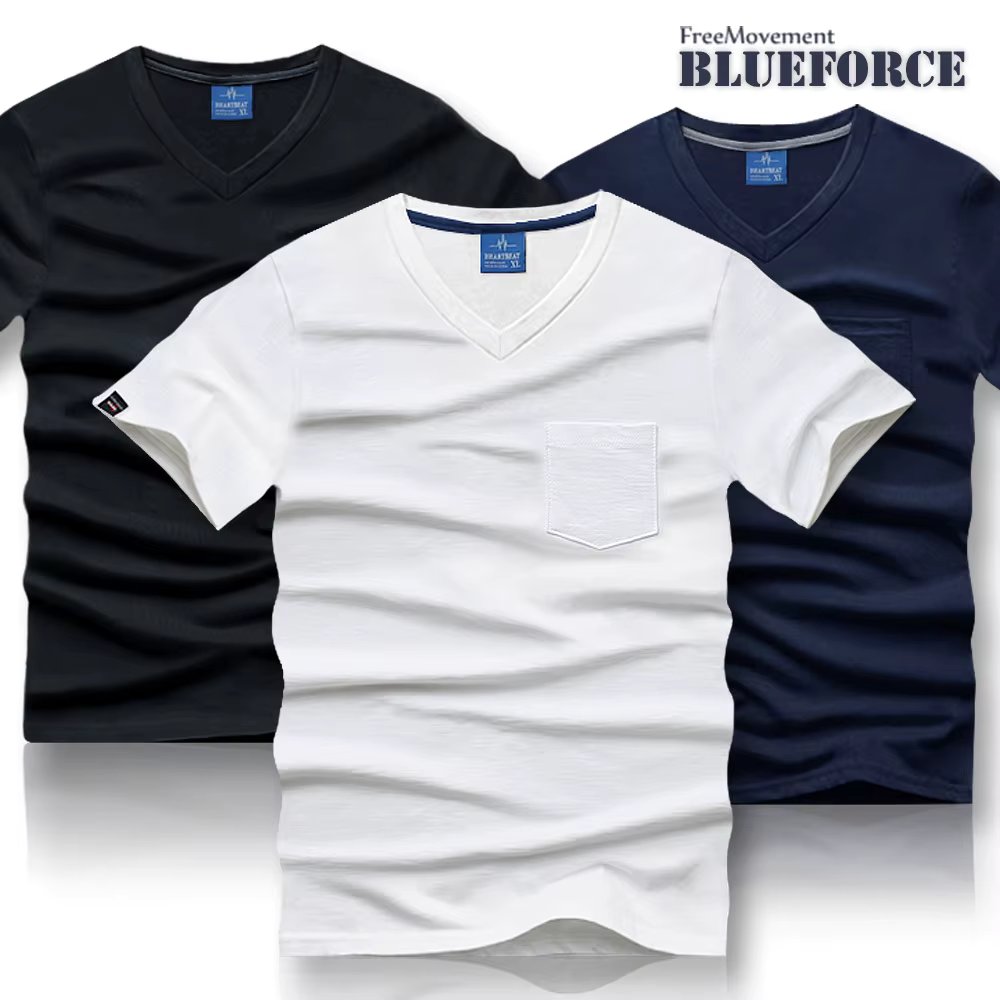 Blue Force Medell V-neck short-sleeved Span Dandy Group suit couple look