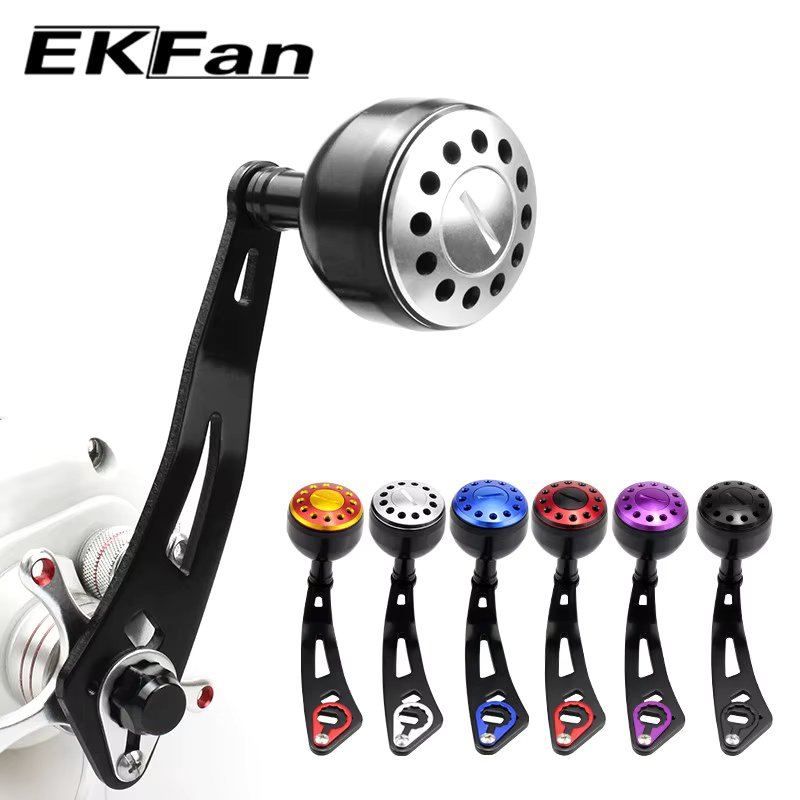 Ekfan Aluminum Alloy Fishing Reel Handle Length 100mm Diameter 32mm Hole 8x5mm For DAI&SHI Baitcasting Fishing Reel