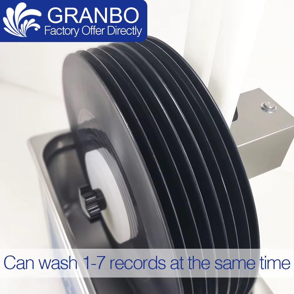 Lp Vinyl Records Washing Bracket Lifting Waterproof Alloy Rotating Motor use for Ultrasonic Clean EP Album Disc