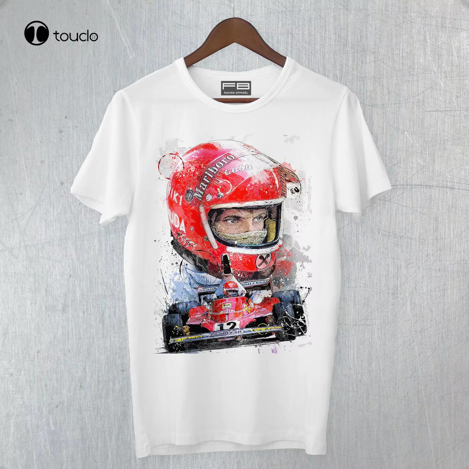 T-Shirt Shirt Niki Lauda World Championship Tribute Driver Memory Fine Art- Tee Tee Shirt