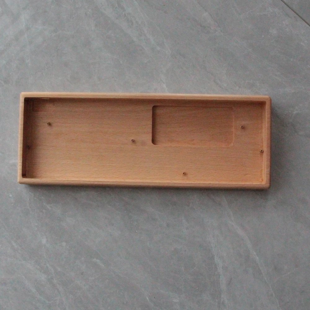 Beech/Walnut Wooden CNC Mechainical Keyboard GH60 Case Compatibal Wooting 60HE Rakka Poker3