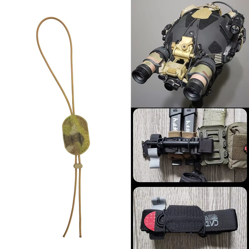 Tactical NVG Lanyard Night Vision Elastic Retention Device Hook And Loop Tourniquet Halter Hunting Helmet Accessories