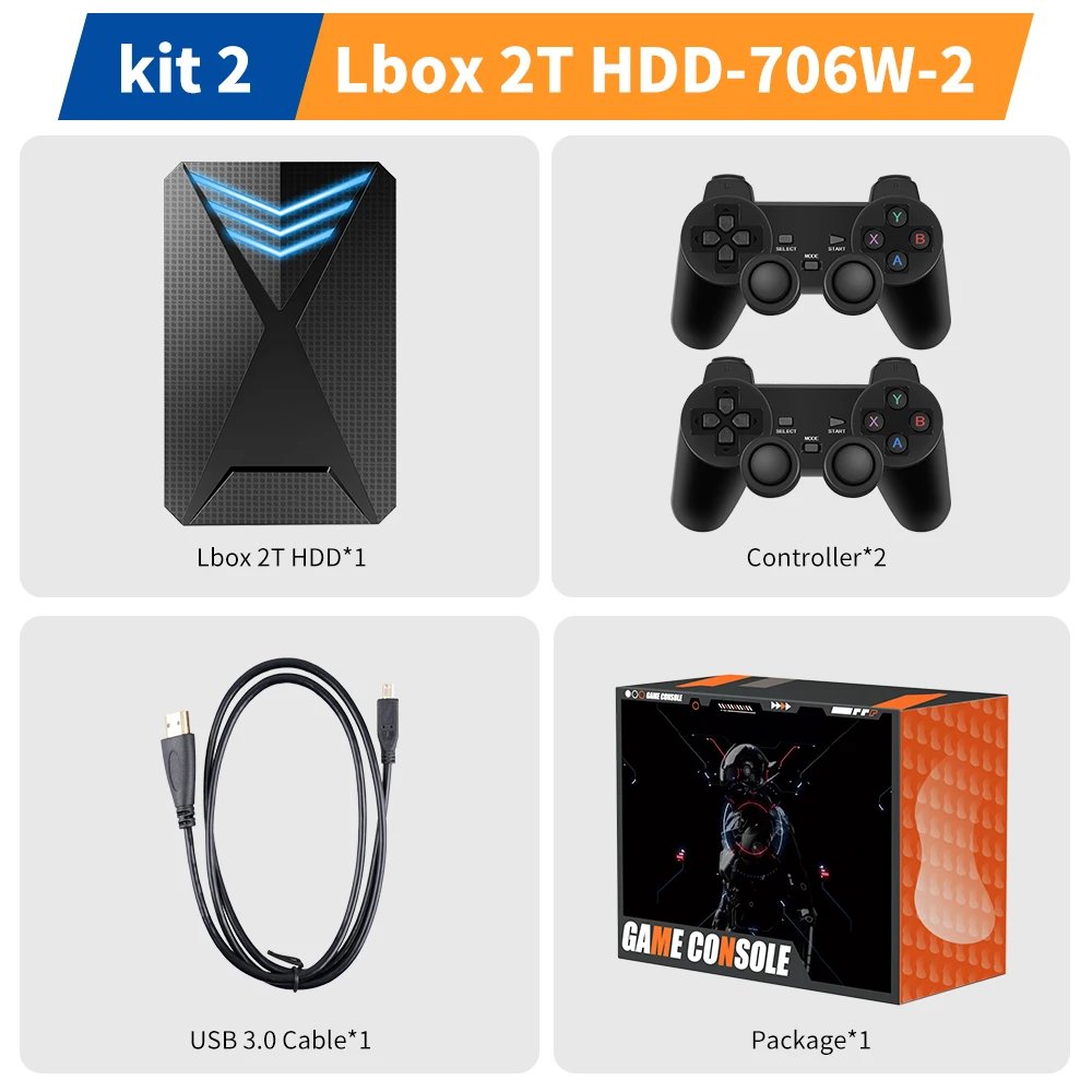 Lbox 2TB HDD-706W-2