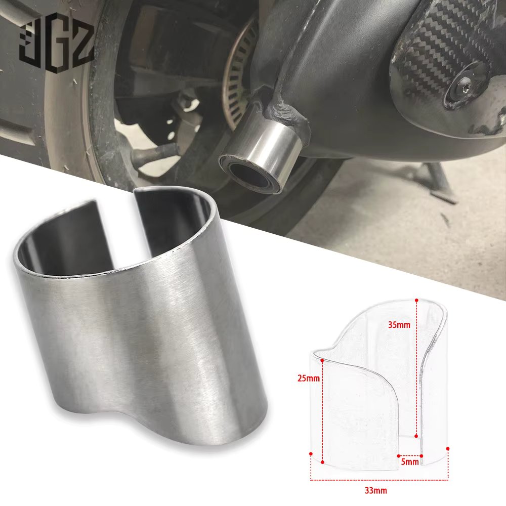Motorcycle Stainless Steel Rear Exhaust Pipe Tail Link Pipe Mount Tube For VESPA GTS 250 300 2013 - 2018 2019 2020 Accessories