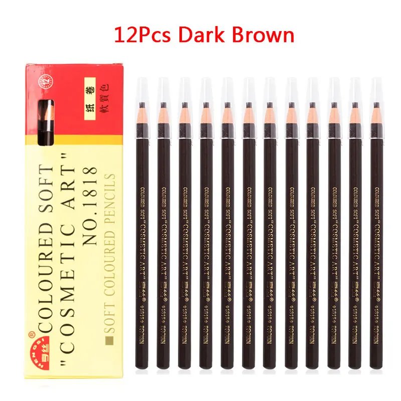 12Pcs Dark Brown