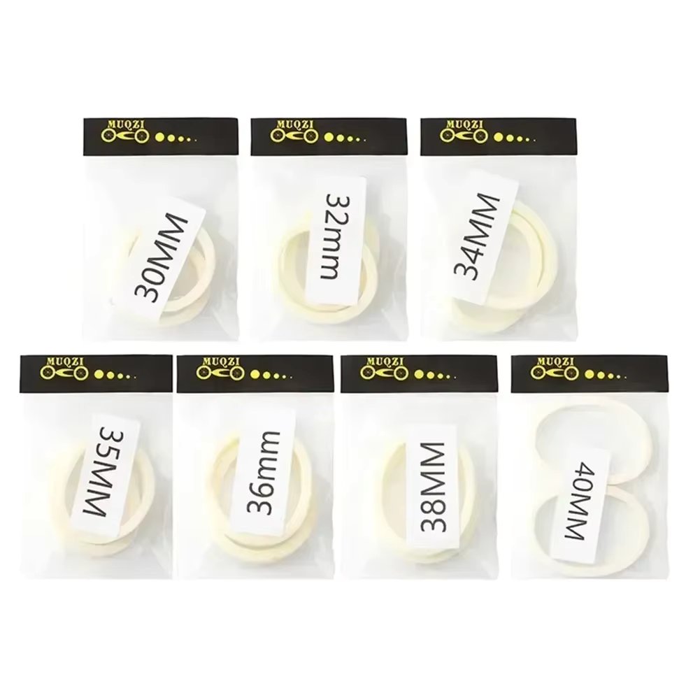2Pcs Bicycle Fork Sponge Foam Rings Oil Seal Dust Seal Replacement Parts For 30mm/32mm/34mm/35mm/36mm/38mm/40mm