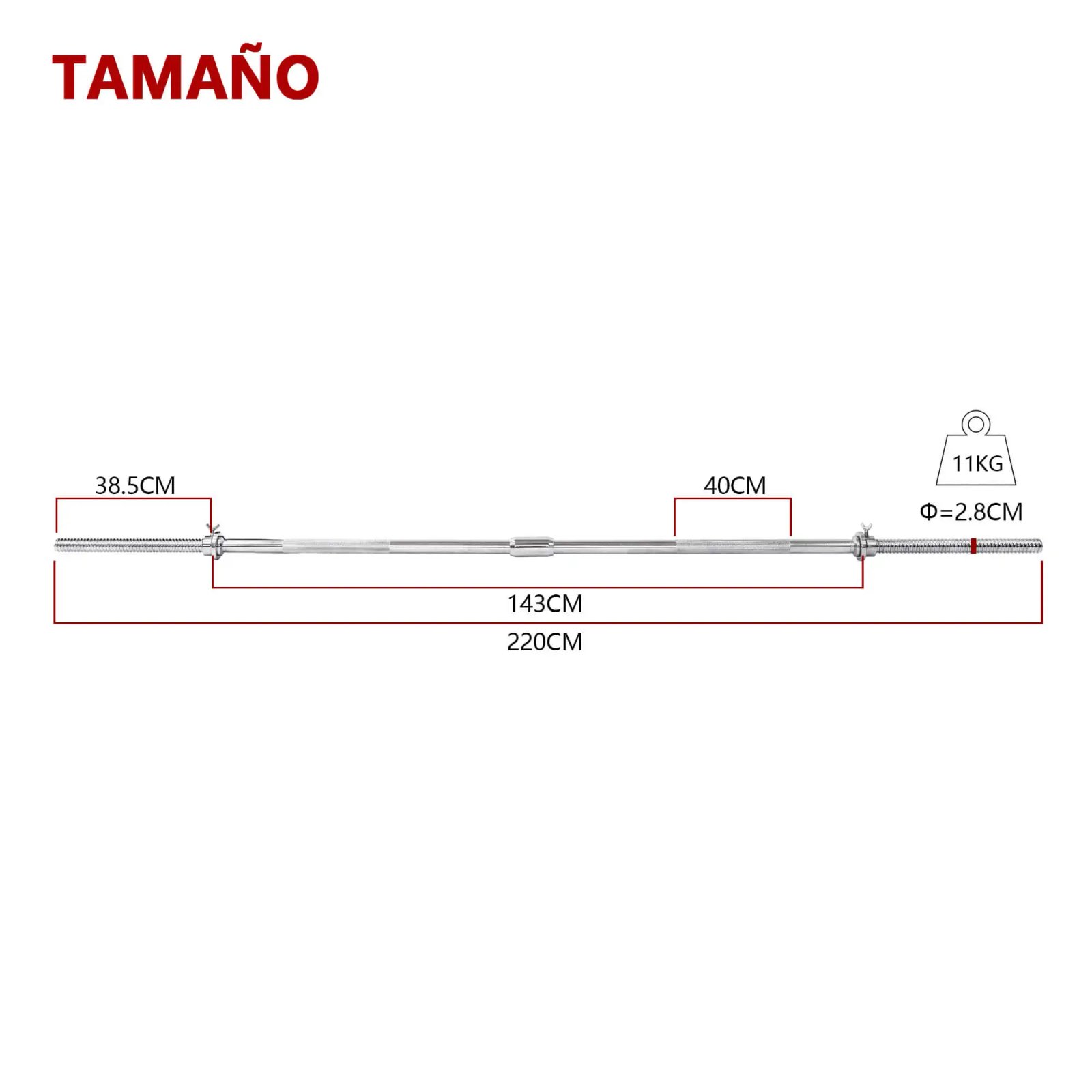 220cm disassemble 28mm