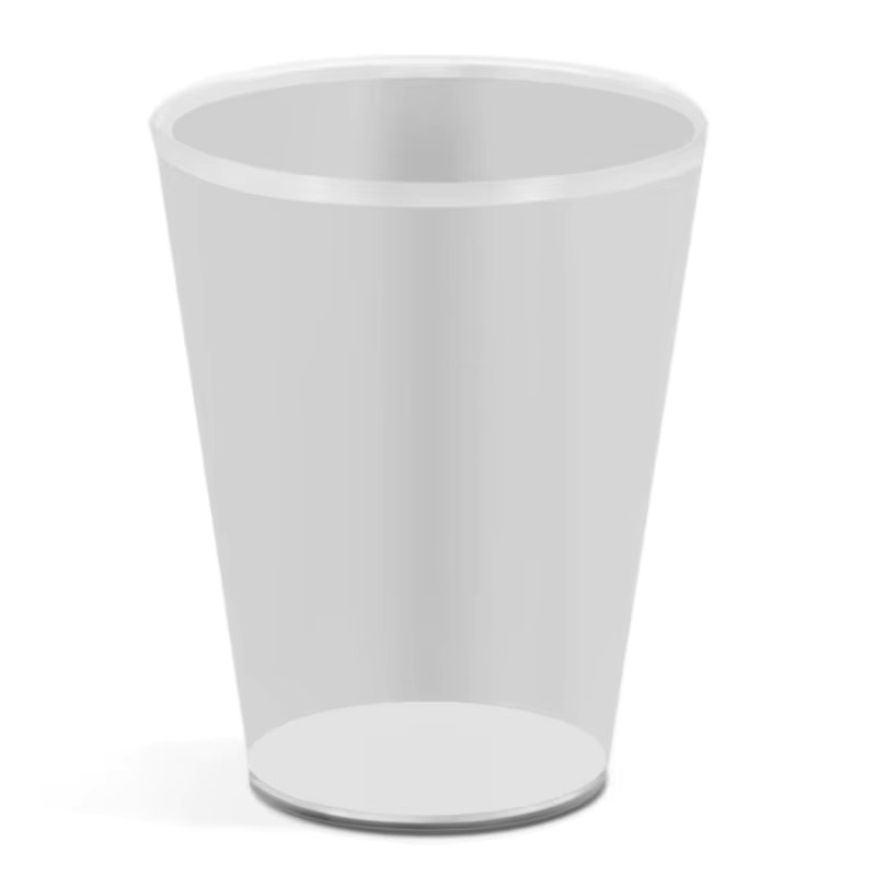 Euroasia 25 PCS Reusable Tent Hard Plastic Transparent Tumbler Tent 500cc