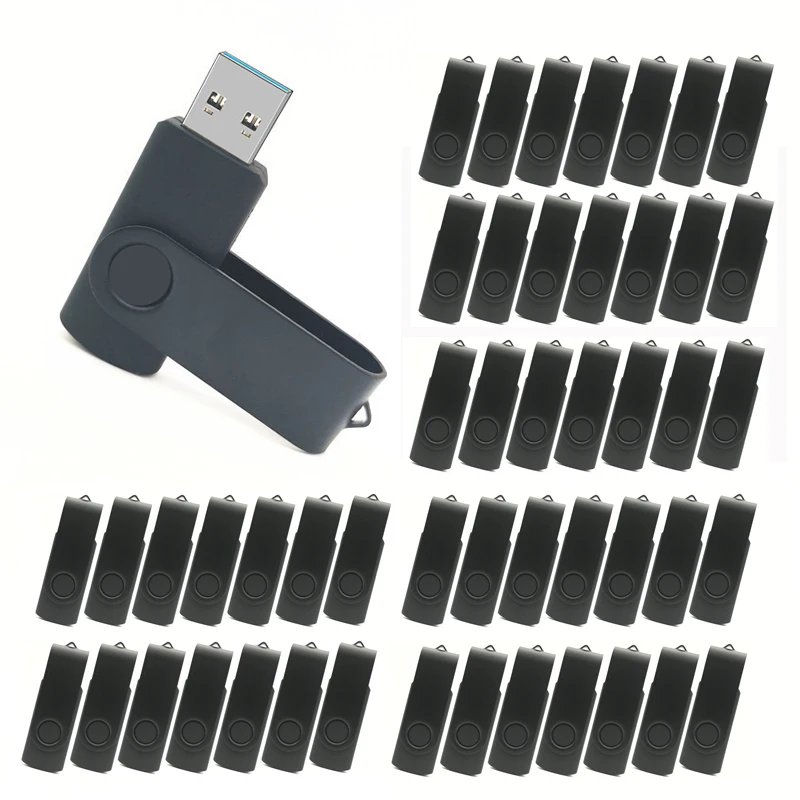 50PCS/lot USB Stick Mini Pen Drive USB Flash Drives 4GB 2GB 1GB Pendrive 64gb 32gb 16gb Metal Disk Cle USB Free Custom Logo