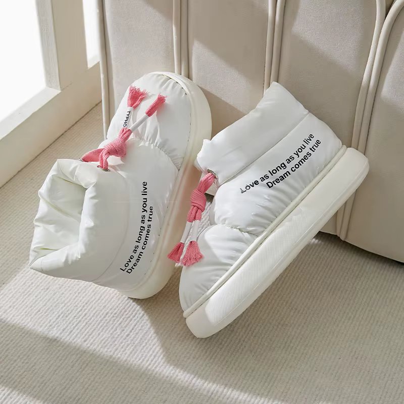 Rimocy Down Waterproof Winter Boots for Women Comfortable Soft Bottom Warm Snow Boots Woman Thicked Plush Casual Walking Shoes