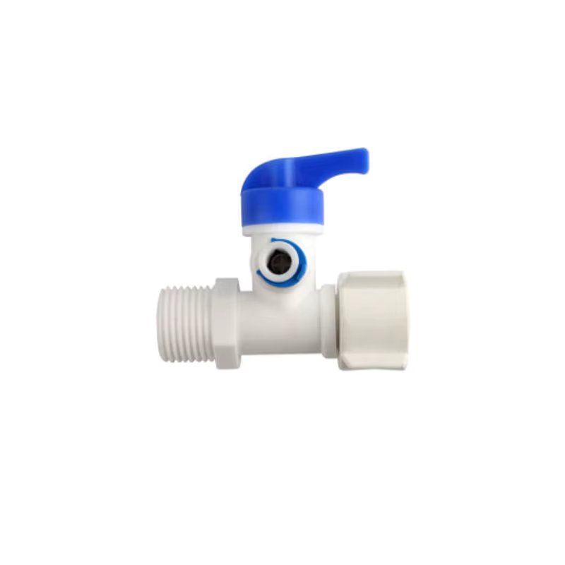 Reverse Osmosis RO Feed Tee Plastic Ball Valve 1/4" 3/8" Hose Quick Coupling 1/2" Male 3 Way Faucet Water Purifier Tap Connector