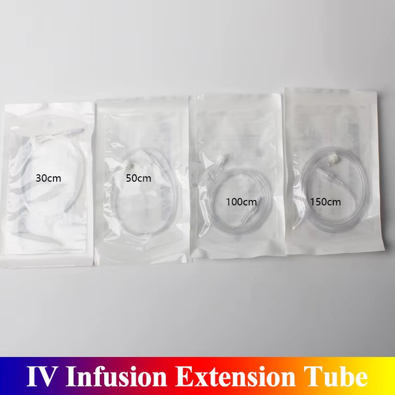 IV Infusion Extension Tube Sterile IV Extension Tubing Line 30cm 50cm 100cm 150cm