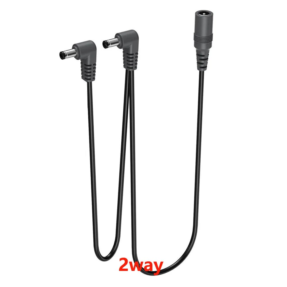 Daisy Chain Cable 1 to 2 3 5 6 8 10 Ways Guitar Effect Pedal Accessory 9V DC Adapter Plug Power Cord