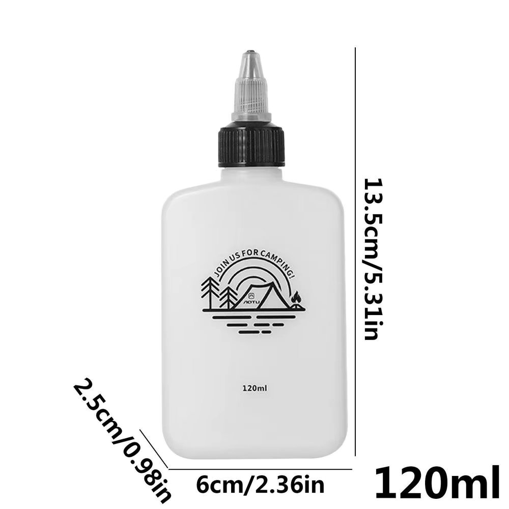 120ml Camping Seasoning Bottle Oil Dispenser Bottle HDPE Condiment Container Seasoning Jar Squeeze Bottle for Camping Supplies
