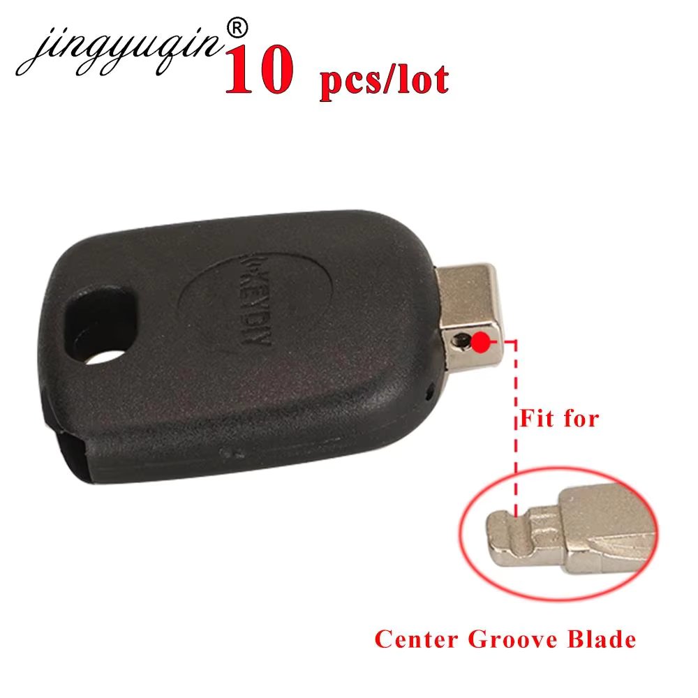 jingyuqin 10pcs KEYDIY Universal Transponder Car Key Shell Case KD/VVDI Blades Head with Chip Holder Universal Car Key Housing