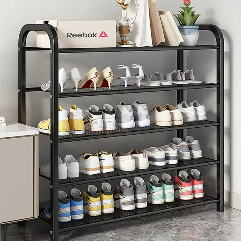 Prefabricated iron veranda 3-speed 4-speed 5-speed storage shelf display case shoe shoe shoe stand fashion shoe stand metal simple