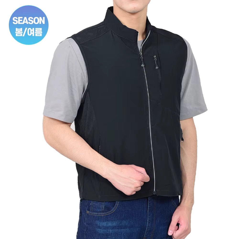 Walking Man Top Mesh Span Mesh Vest D102