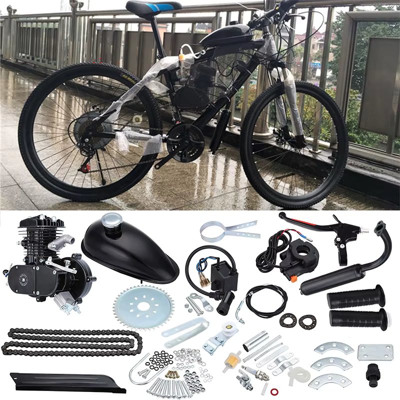 80cc 2 Stroke Bicycle Petrol Gas Engine Set For Electric Bicycle Bike Complete Petrol Engine Modified Accessoires