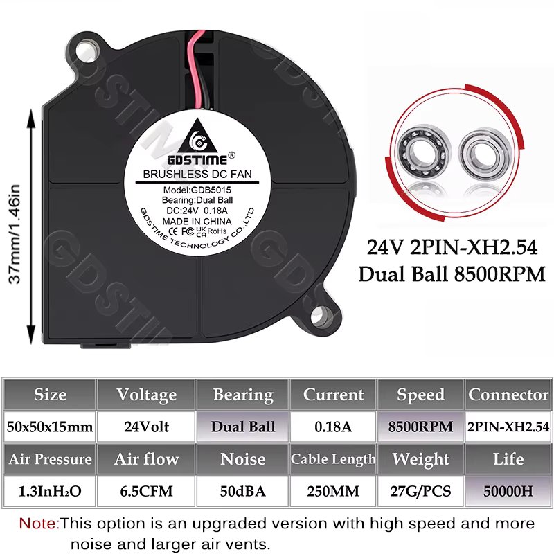 24V Ball 8500RPM-New