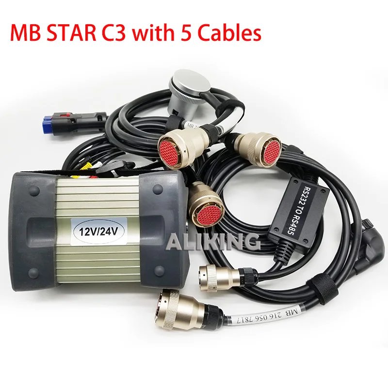 Best MB STAR C3 pro Car Diagnostic Tool C3 Multiplexer SD scanner with Software NEC Relays Laptop cf-19 for BEN Z car trucks