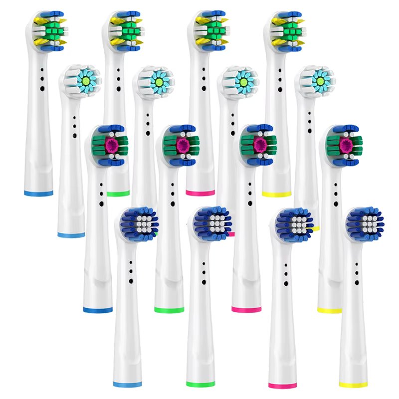 Electric Toothbrush Nozzles For Oral B Braun 3D White Floss Action Precision Clean Gum Care Universal Toothbrush Heads for OralB