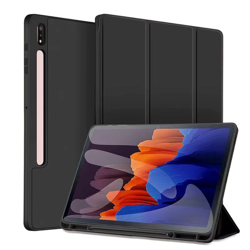 Smart Case For Samsung Galaxy Tab S8 S7 A9 S9 FE 11 Funda Galaxy Tab S10 S7 Plus S8 S9 FE Plus 12.4 With Pen Holder Cover