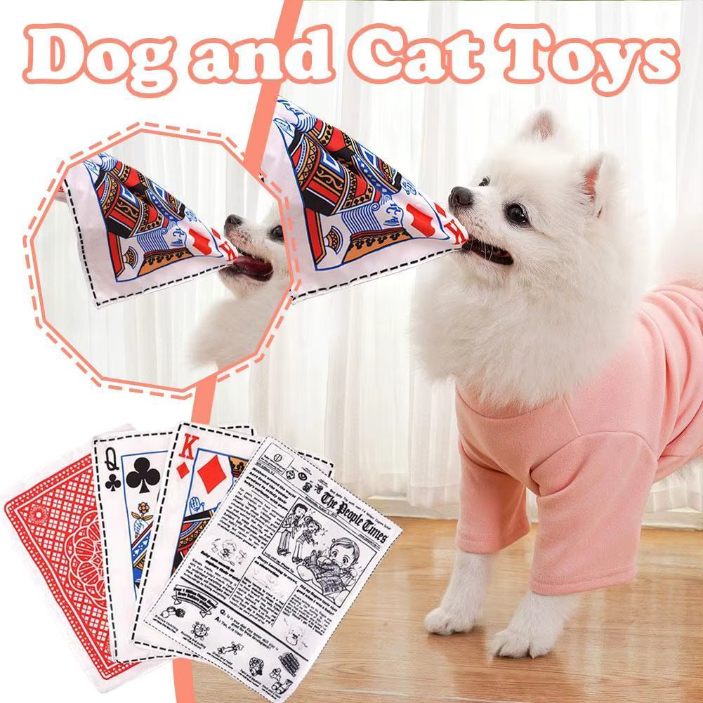Newspaper Dog Toys Pet Sniffing Black And White Ringing Paper Toy Cat And Dog Interactive Bite-resistant Newspaper Sound Toy