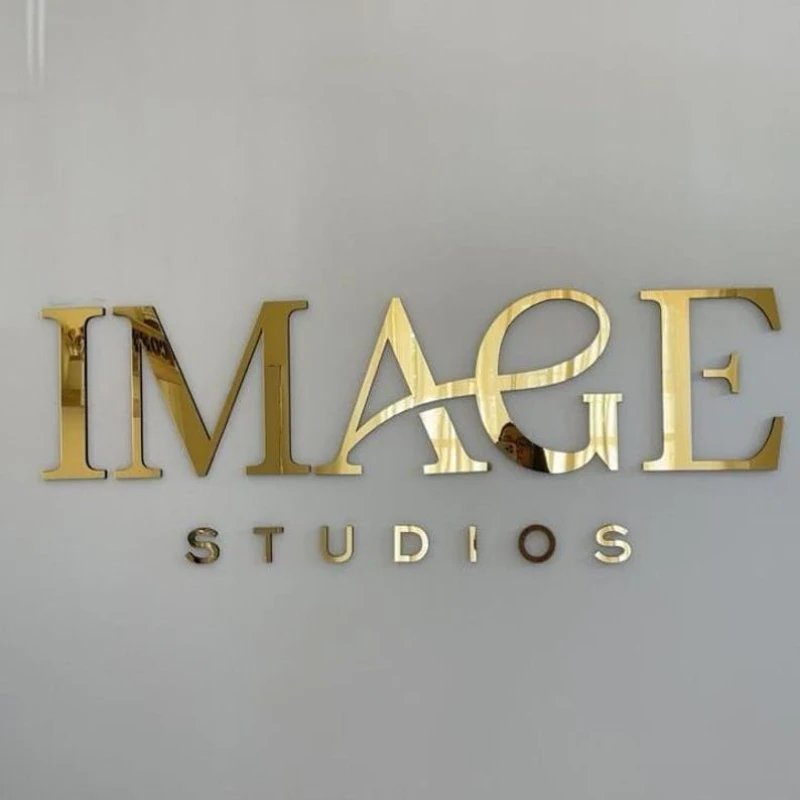 Laser Cut Logo Sign Custom 3D Office Sign Reception Sign Office Wall Decor 3D Beauty Salon Sign Aesthetic Business Signboard