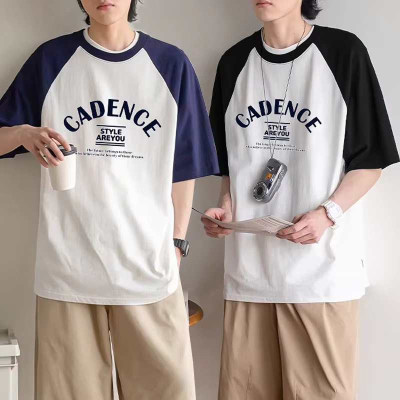 Men and women's academy Na Grand Nmyeon 100% CADENCE LETTING OVER FIT BALLET T-SHIELD STICKED COURT COOPLER T-SHIELT LONG TES M ~ 2XL small ts2874